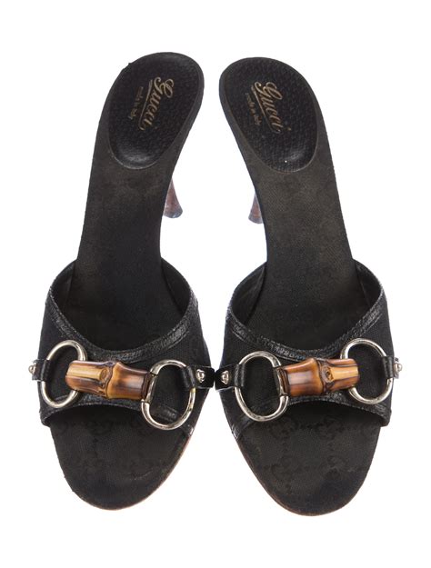 gucci bamboo slides